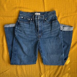 Madewell perfect vintage jeans in mayfield wash BROKEN ZIPPER
